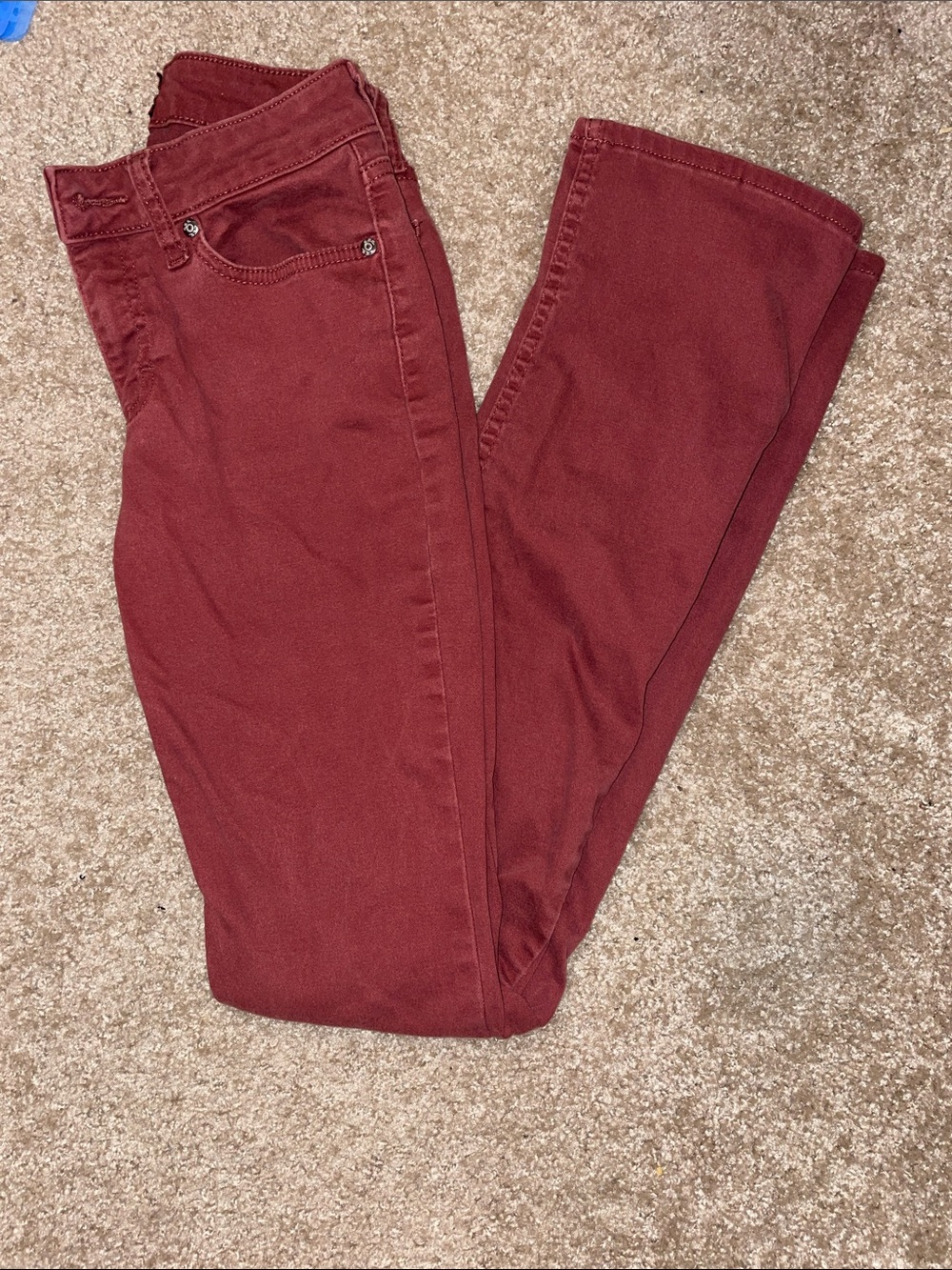 Lee Women's Burgundy Straight-Leg Jeans